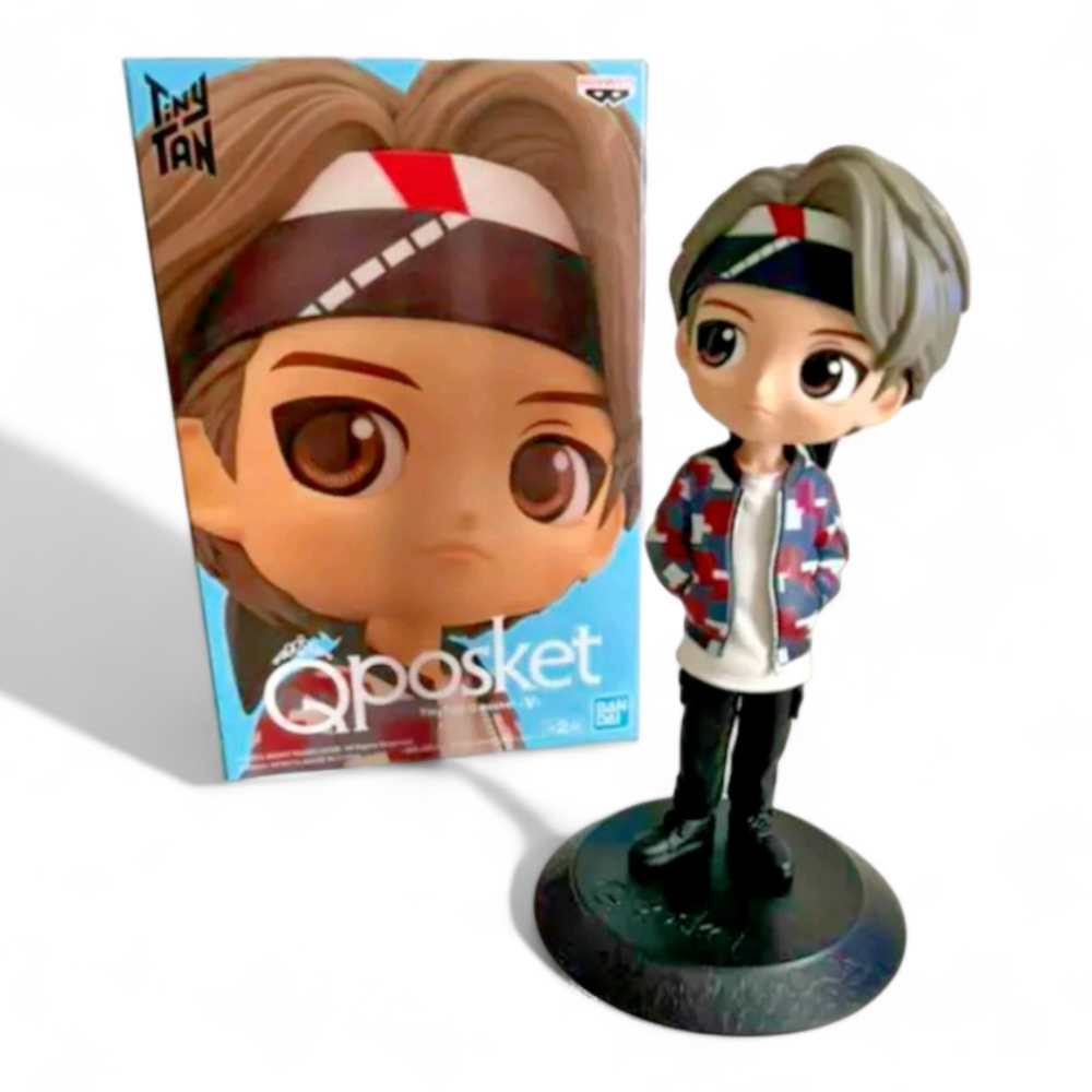 NEW Q Posket BTS V Kim Taehyung Tiny Tan Figure 14 cm BANDAI